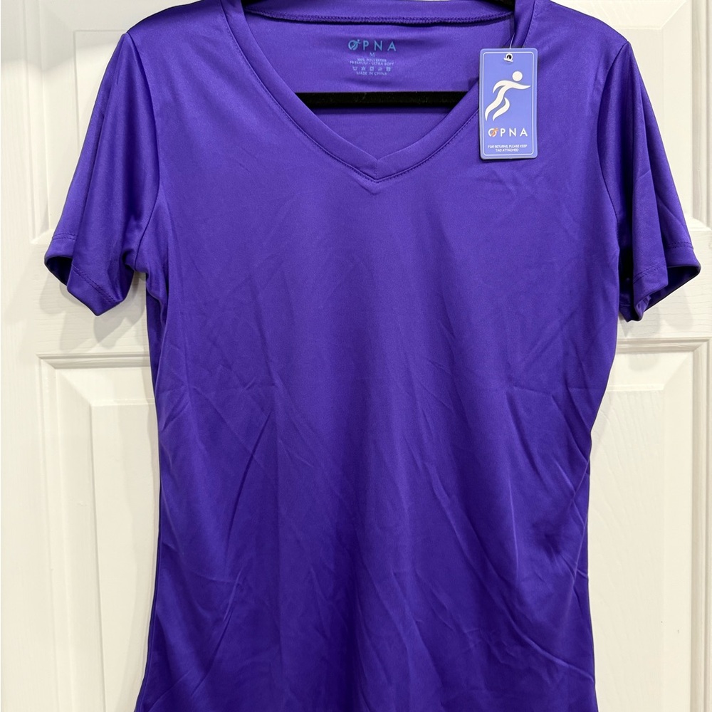 Women's Short Sleeve V-Neck Tee - Rich Purple